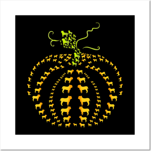 Bulldog Pumpkin Halloween Shirt For Halloween 2019 Posters and Art